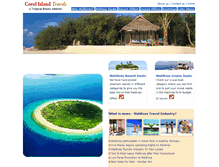Tablet Screenshot of coralislandtravels.com